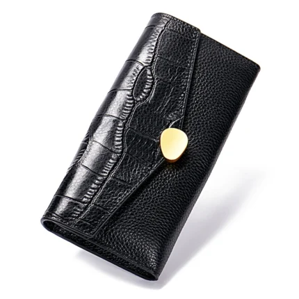 RFID Blocking Genuine Leather Wallet