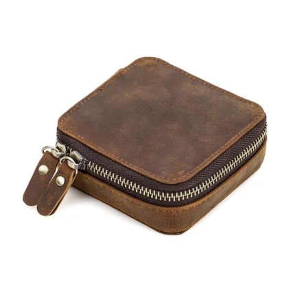 Crazy Horse Genuine Leather Jewelry Box