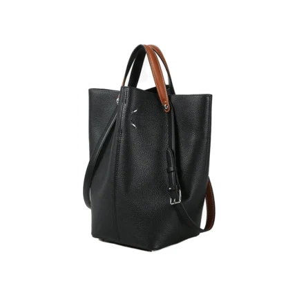 Genuine Leather Bucket Bag